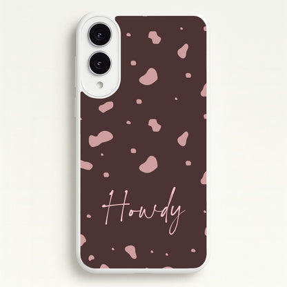 Cow Print Howdy  - Western Phone Case for Galaxy S25 Edge