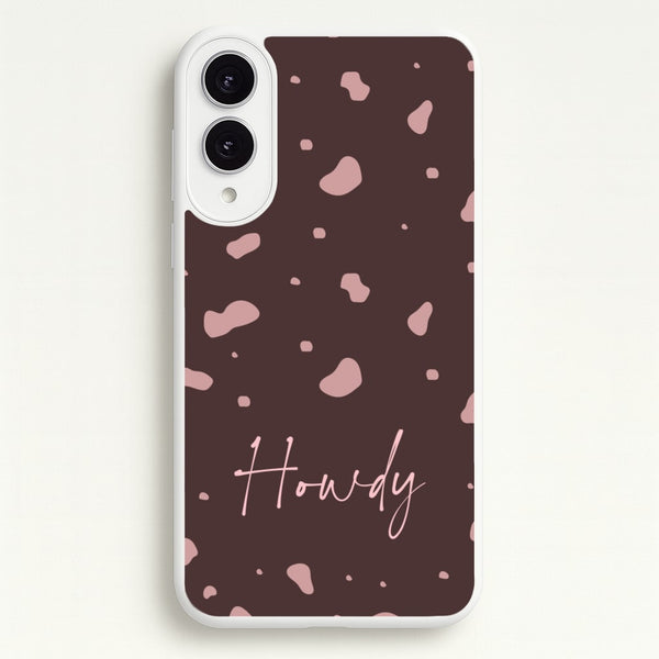 Cow Print Howdy  - Western Phone Case for Galaxy S25 Edge