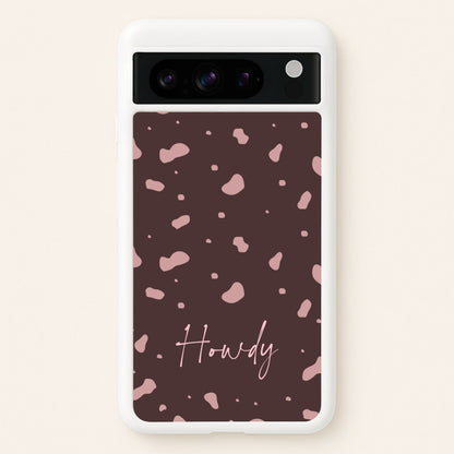 Cow Print Howdy  - Western Phone Case for Google Pixel 8 Pro