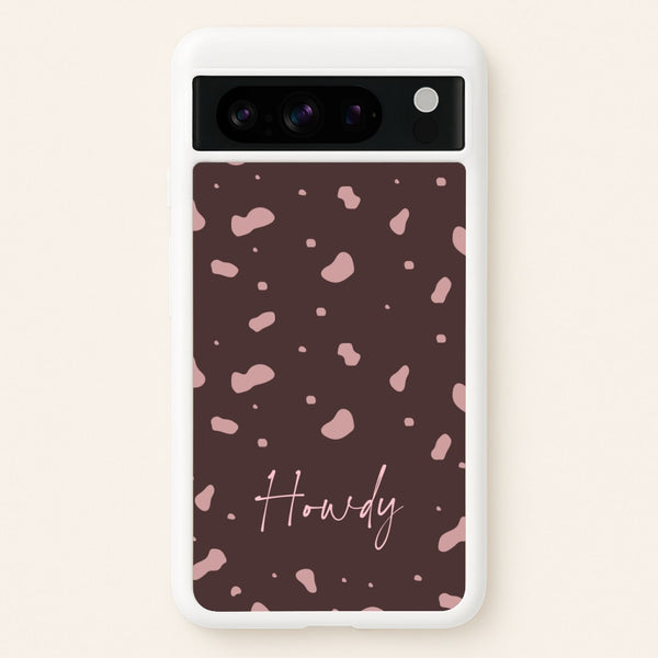 Cow Print Howdy  - Western Phone Case for Google Pixel 8 Pro