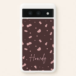 Cow Print Howdy  - Western Phone Case for Google Pixel 8a