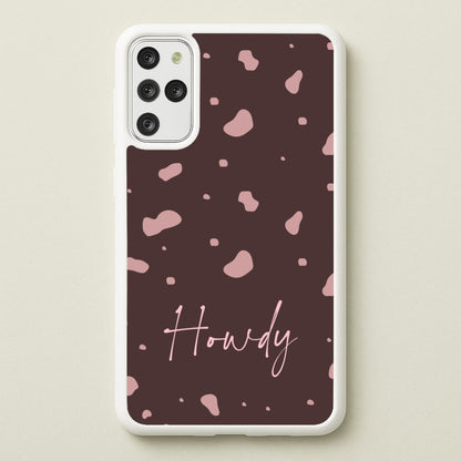 Cow Print Howdy  - Western Phone Case for Galaxy S20 Plus