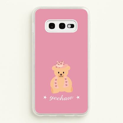 Yeehaw Teddy Bear  - Western Phone Case for Galaxy S10e
