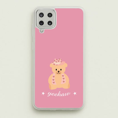 Yeehaw Teddy Bear  - Western Phone Case for Galaxy A12
