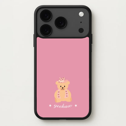 Yeehaw Teddy Bear Phone Case for iPhone 17 Pro