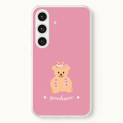 Yeehaw Teddy Bear  - Western Phone Case for Galaxy S24FE