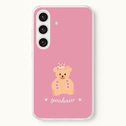 Yeehaw Teddy Bear  - Western Phone Case for Galaxy S25