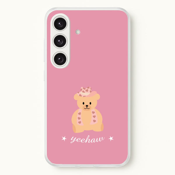 Yeehaw Teddy Bear  - Western Phone Case for Galaxy S24