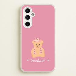 Yeehaw Teddy Bear  - Western Phone Case for Galaxy A54