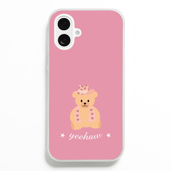 Yeehaw Teddy Bear  - Western Phone Case for iPhone 16 Plus