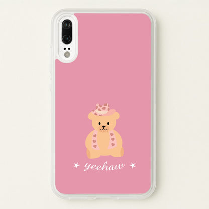 Yeehaw Teddy Bear  - Western Phone Case for Huawei P20