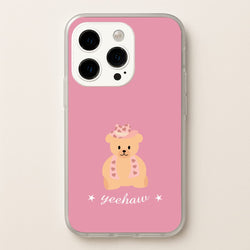 Yeehaw Teddy Bear  - Western Phone Case for iPhone 15 Pro