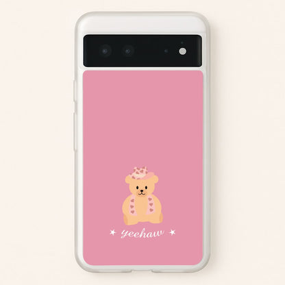 Yeehaw Teddy Bear  - Western Phone Case for Google Pixel 6
