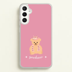 Yeehaw Teddy Bear  - Western Phone Case for Galaxy A34
