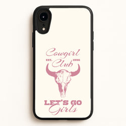 Cowgirl Club  - Western Phone Case for iPhone XR