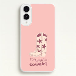 I'm Just A Cowgirl  - Western Phone Case for Galaxy S25 Edge