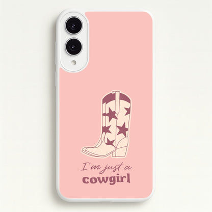 I'm Just A Cowgirl  - Western Phone Case for Galaxy S25 Edge