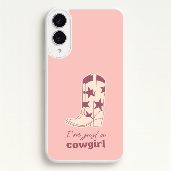 I'm Just A Cowgirl  - Western Phone Case for Galaxy S25 Edge