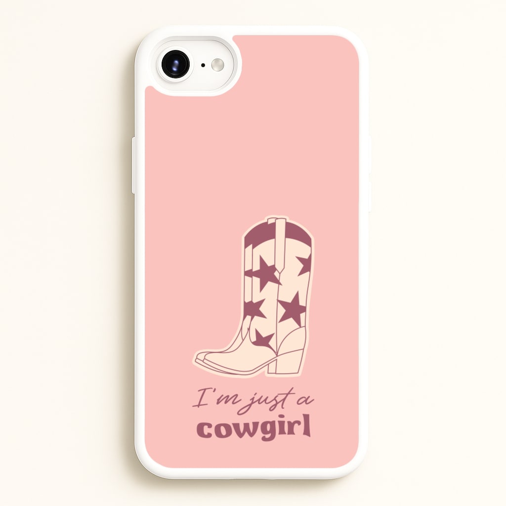 I'm Just A Cowgirl  - Western Phone Case for iPhone 6 Plus / 7 Plus / 8 Plus