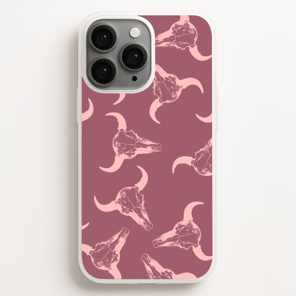 Pastel Skulls Pattern  - Western Phone Case for iPhone 16 Pro Max