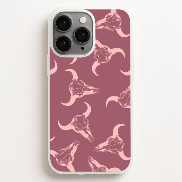 Pastel Skulls Pattern  - Western Phone Case for iPhone 16 Pro Max