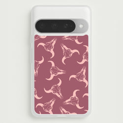 Pastel Skulls Pattern Phone Case for Google Pixel 10 Pro XL