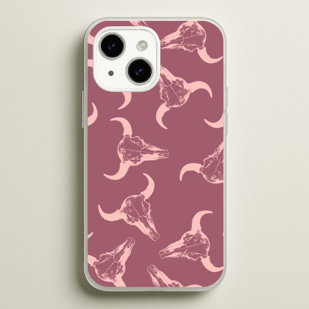 Pastel Skulls Pattern  - Western Phone Case for iPhone 14