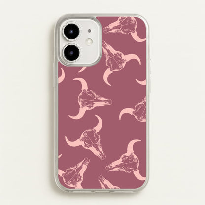Pastel Skulls Pattern  - Western Phone Case for iPhone 12 / 12 Pro
