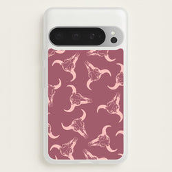 Pastel Skulls Pattern  - Western Phone Case for Google Pixel 9 Pro XL