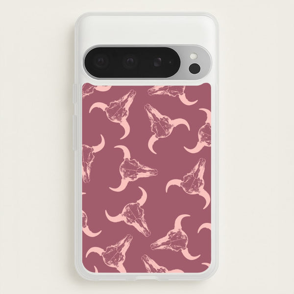 Pastel Skulls Pattern  - Western Phone Case for Google Pixel 9 Pro XL