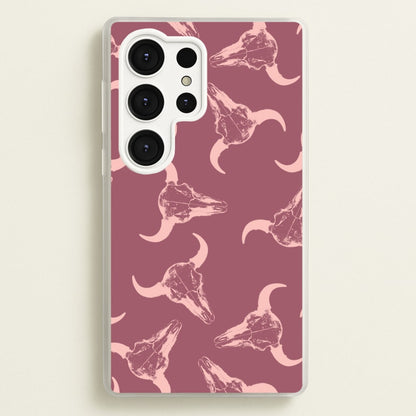 Pastel Skulls Pattern  - Western Phone Case for Galaxy S25 Ultra