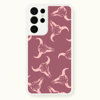 Pastel Skulls Pattern  - Western Phone Case for Galaxy S21 Ultra