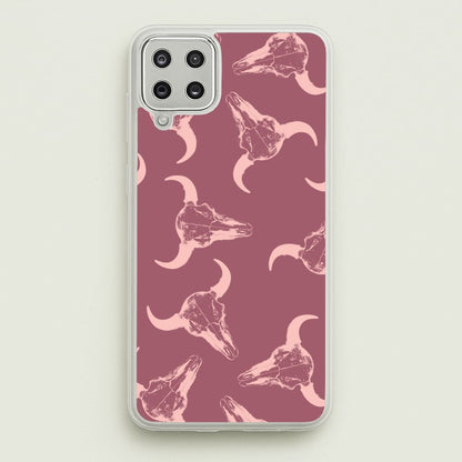 Pastel Skulls Pattern  - Western Phone Case for Galaxy A12