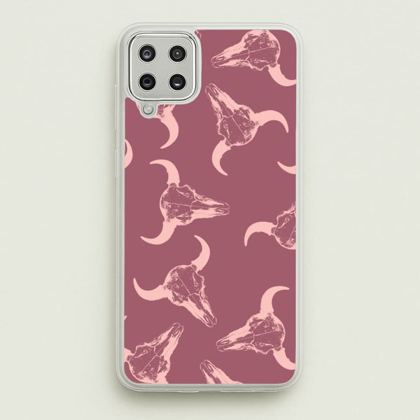 Pastel Skulls Pattern  - Western Phone Case for Galaxy A12