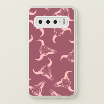 Pastel Skulls Pattern  - Western Phone Case for Galaxy S10 Plus