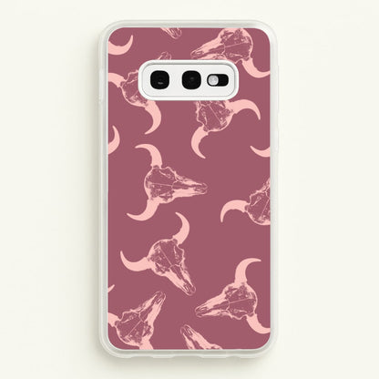 Pastel Skulls Pattern  - Western Phone Case for Galaxy S10e