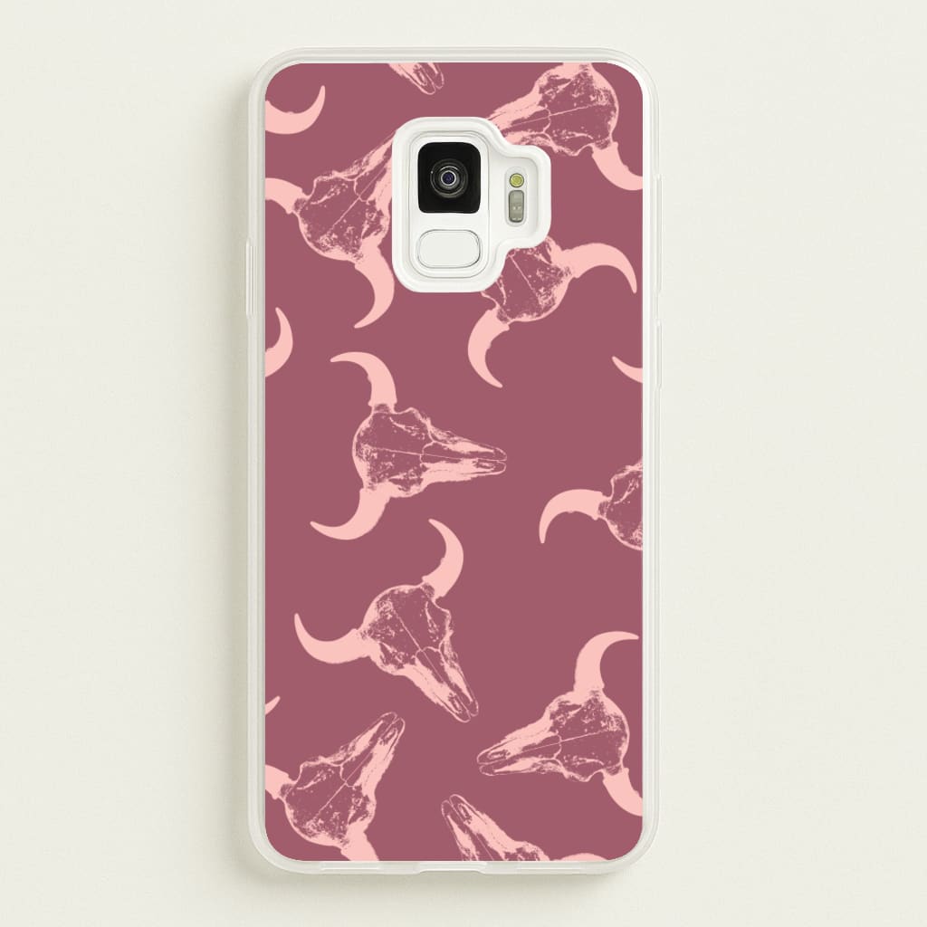 Pastel Skulls Pattern  - Western Phone Case for Galaxy S9