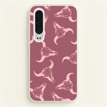 Pastel Skulls Pattern  - Western Phone Case for Huawei P30