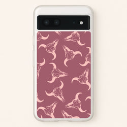 Pastel Skulls Pattern  - Western Phone Case for Google Pixel 7