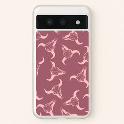 Pastel Skulls Pattern  - Western Phone Case for Google Pixel 8a