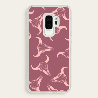 Pastel Skulls Pattern  - Western Phone Case for Galaxy S9 Plus