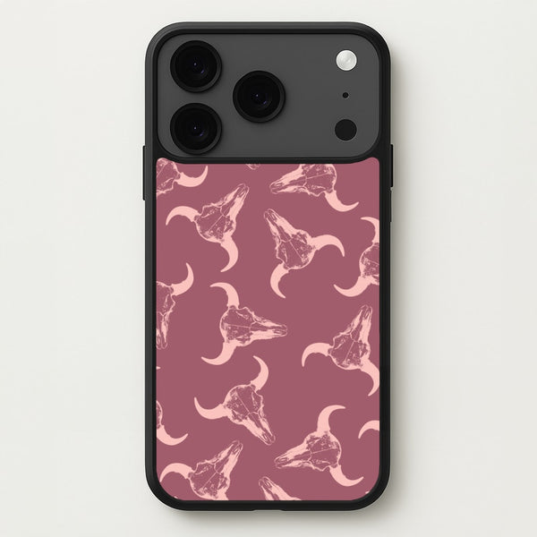 Pastel Skulls Pattern Phone Case for iPhone 17 Pro