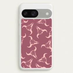 Pastel Skulls Pattern  - Western Phone Case for Google Pixel 9 / 9 Pro