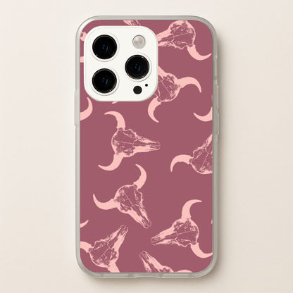 Pastel Skulls Pattern  - Western Phone Case for iPhone 15 Pro