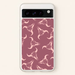 Pastel Skulls Pattern  - Western Phone Case for Google Pixel 8 Pro