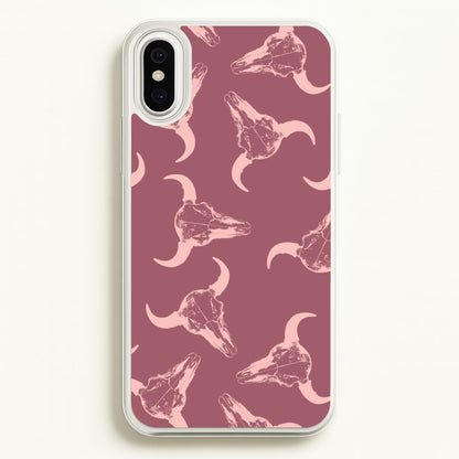 Pastel Skulls Pattern  - Western Phone Case for iPhone XS Max