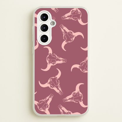 Pastel Skulls Pattern  - Western Phone Case for Galaxy A54