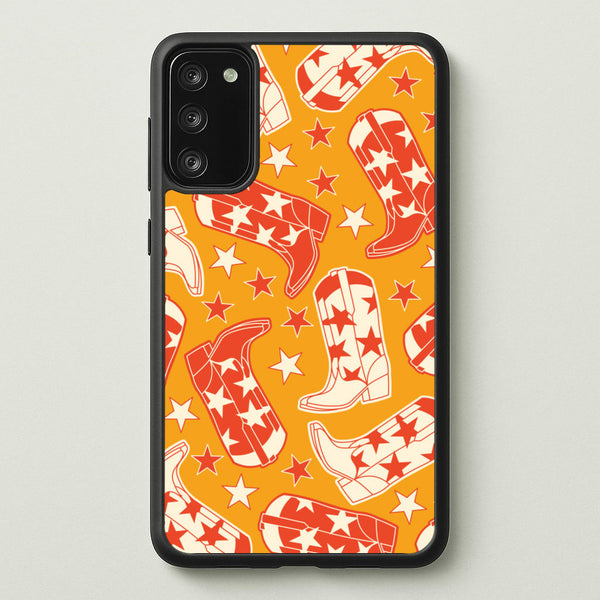 Cartoon Cowboy Boots And Stars Pattern  - Western Phone Case for Galaxy A41