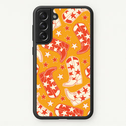 Cartoon Cowboy Boots And Stars Pattern  - Western Phone Case for Galaxy S22 Plus
