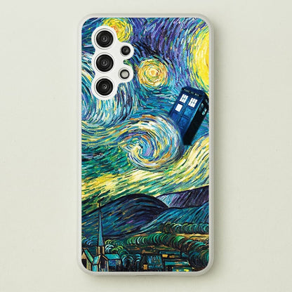 Starry Night Tardis  - Doctor Who Phone Case for Galaxy A13